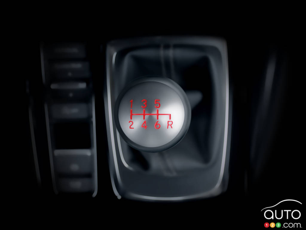 2023 Acura Integra, manual transmission lever